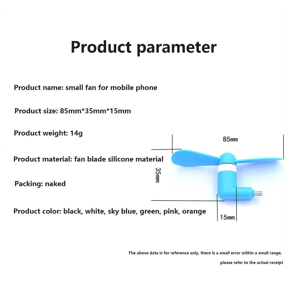 GAZ-E104 USB Fan Flexible portable removable USB Mini Fan