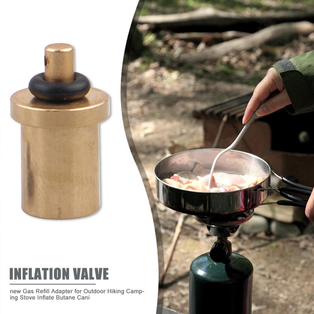 Adaptador para recarga de Gas para estufa para acampada o escalada al aire libre adaptador de cilindro de Gas Accesorios para tanque depósito de butano