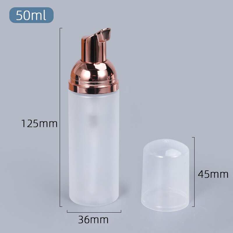 Foaming Bottle Hand Soap Mousses Forming Liquid Dispenser Bottle Shampoo Gel Plastic Refillable Bottle Forming Blttle 50ML: 04
