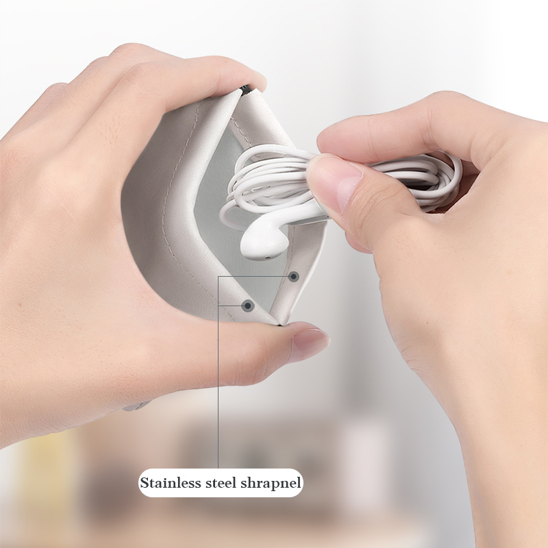 Bumb reise-edelstahl-aufbewahrungstasche für kopfhörer, zubehör, speicherkarten, usb-organizer und kabel