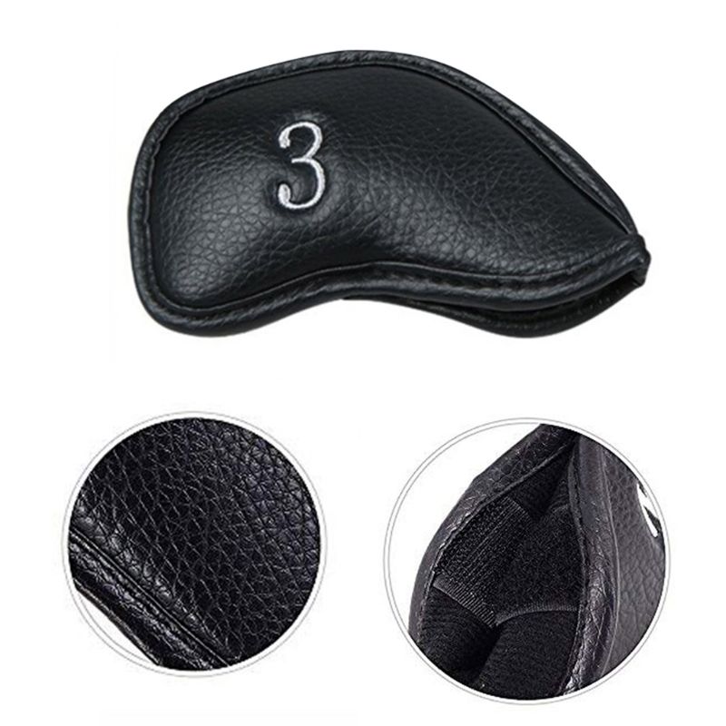 12 Stks/set Draagbare Pu Golf Club Iron Head Covers Protector Golfs Head Cover Set Golfen Accessoires