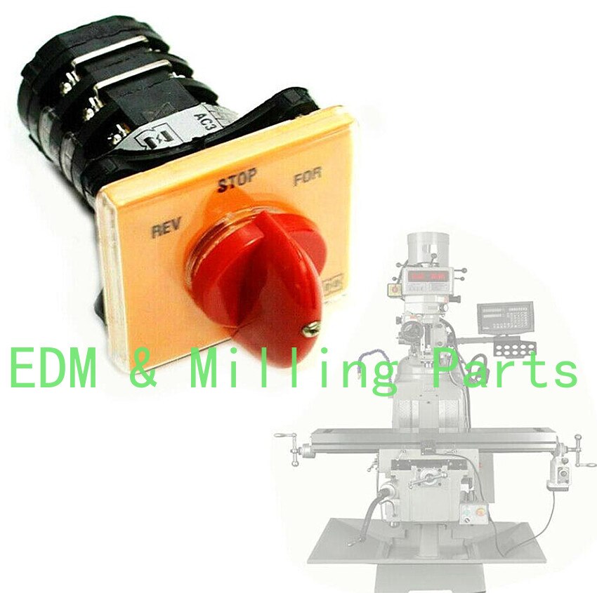Suitable AC 50-60HZ Milling Machine Part Forward Reverse CNC 3 Phase Motor Mill Switch For BRIDGEPORT