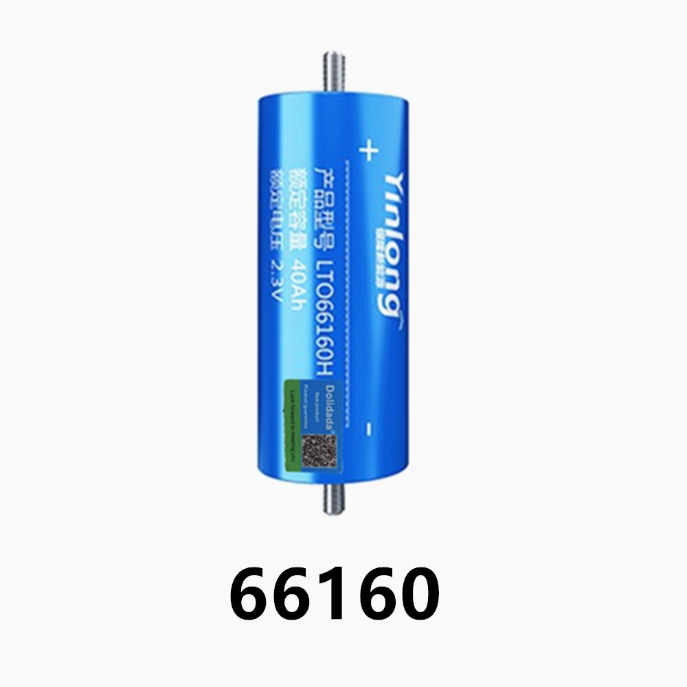 100% Original Real Capacity Yinlong 66160 2.3V 40Ah Lithium Titanate LTO Battery Cell for Car Audio Solar Energy Syste