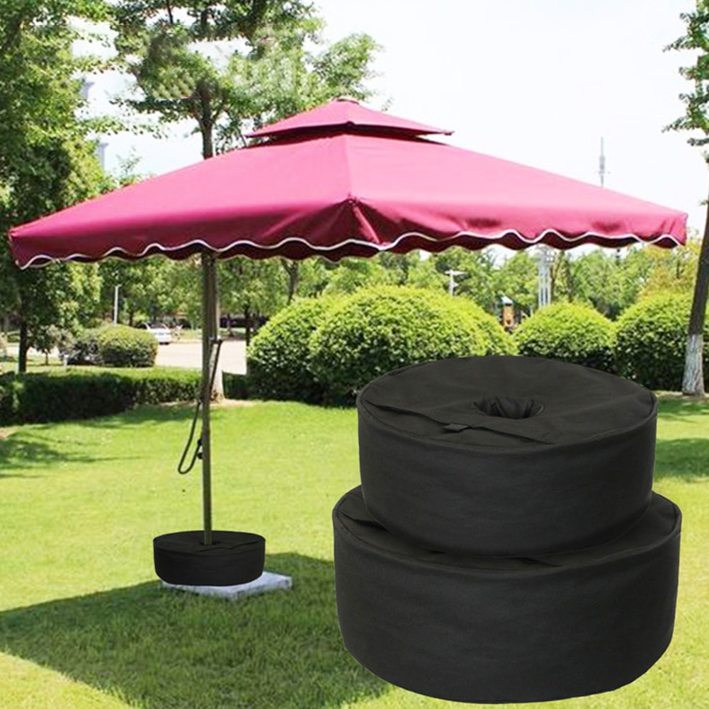 Round Umbrella Weight Bag Patio Parasol Weightbag Backyard Umbrella Base Weight for Any Outdoor Patio Umbrella