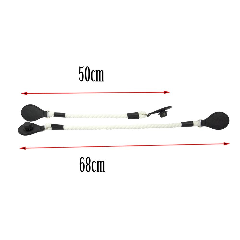 1 paar lange korte zachte witte henneptouw handgrepen met druppels voor o bag obag dames handtas klassieke mini chique stad stedelijke tas