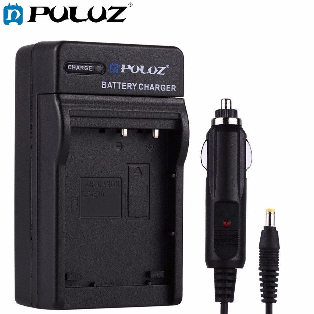 PULUZ 2 in 1 Digitale Camera Batterij Autolader voor Canon LP-E10 Batterij voor Canon 1300D, 1200D, EOS 1100D digitale camera