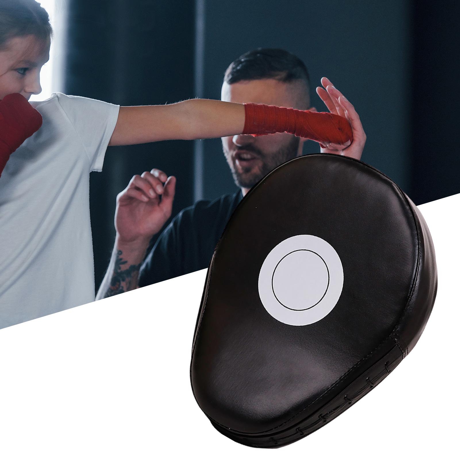 Gebogenes Boxhandziel, PU-Leder, gebogene Stanzhandschuhe, atmungsaktive Boxhandschuhe, Box-Fokus-Pad für Kampfsporttraining
