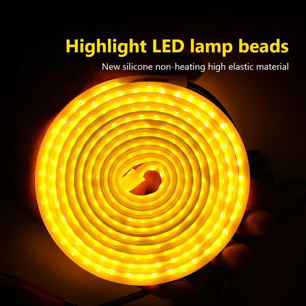 Led Auto Kap Sfeer Lght Strip Waterdichte Auto Exterieur Decoratie Verlichting Decoratieve Koplampen Omgevingslamp 12V Universeel