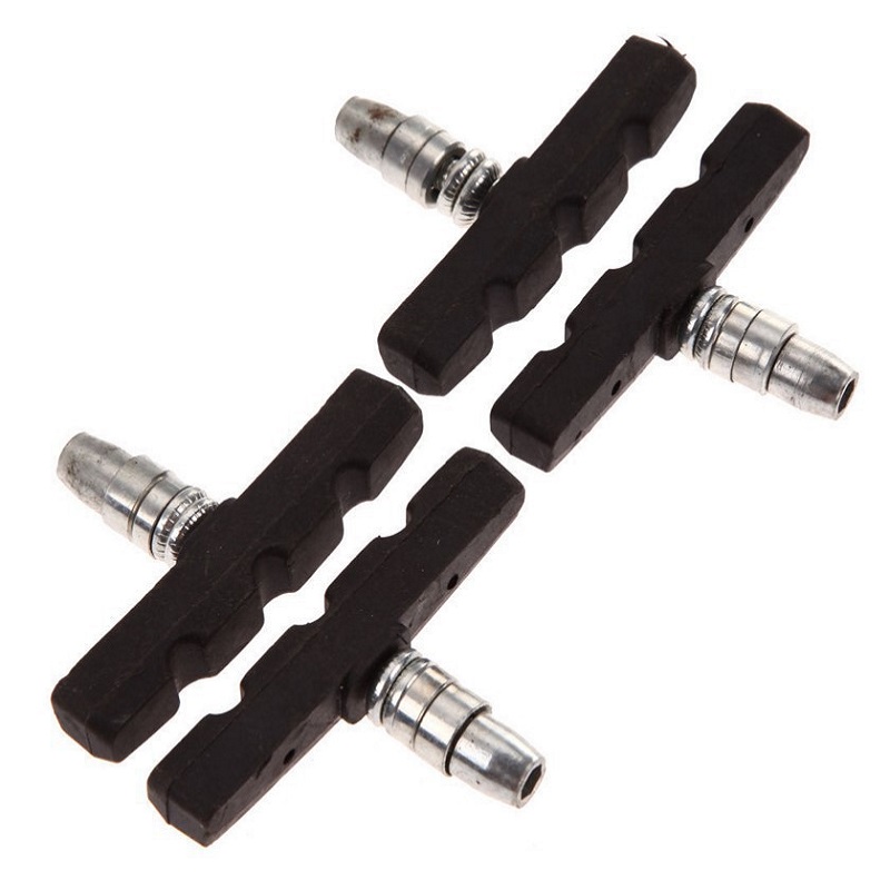 1-6 pçs blocos de freio da bicicleta de borracha ciclismo parte ferramentas mtb mountain road bicicleta leve v-freio sapatos almofadas acessórios da bicicleta
