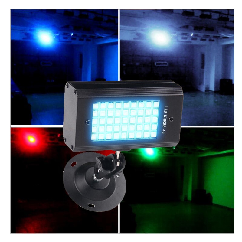 RGB 7 Colors 45 LED Strobe Light stroboscopes DJ D... Grandado
