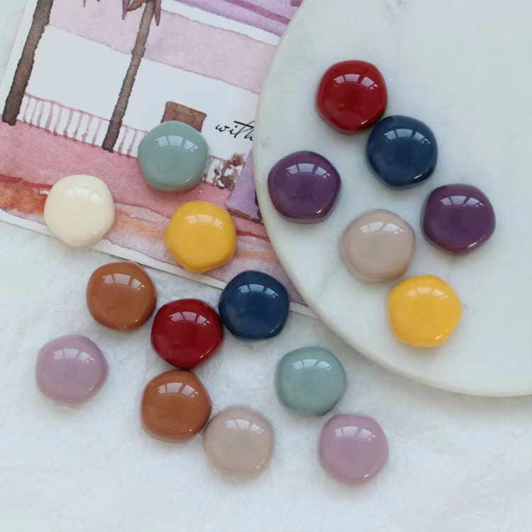 Imanes redondos para refrigerador, pegatinas pequeñas de 15mm, imán de Color para refrigerador, de recuerdo, decoración del hogar, 10 piezas