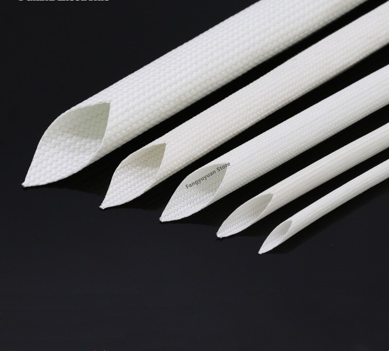 Φ25mm Fiberglass Cable Sleeve Insulation Soft Braided Chemical Fiber