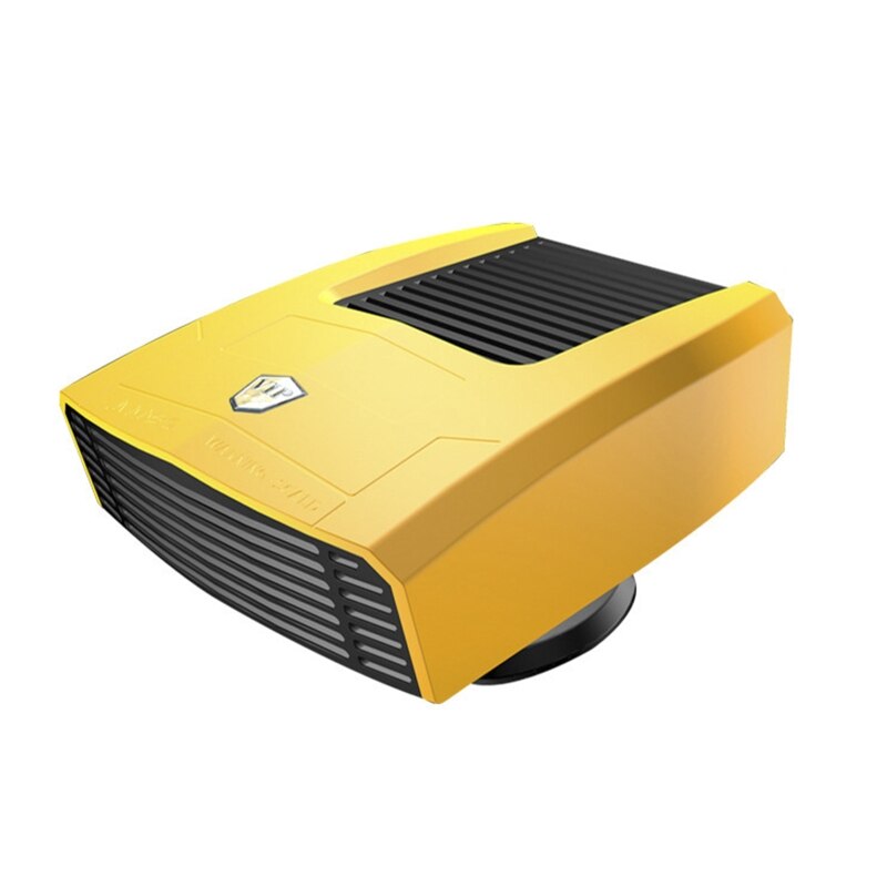 Désembuage et désembuage du pare-brise électrique Portable, ventilateur chauffant pour voiture, bateau, camping-Car: Yellow