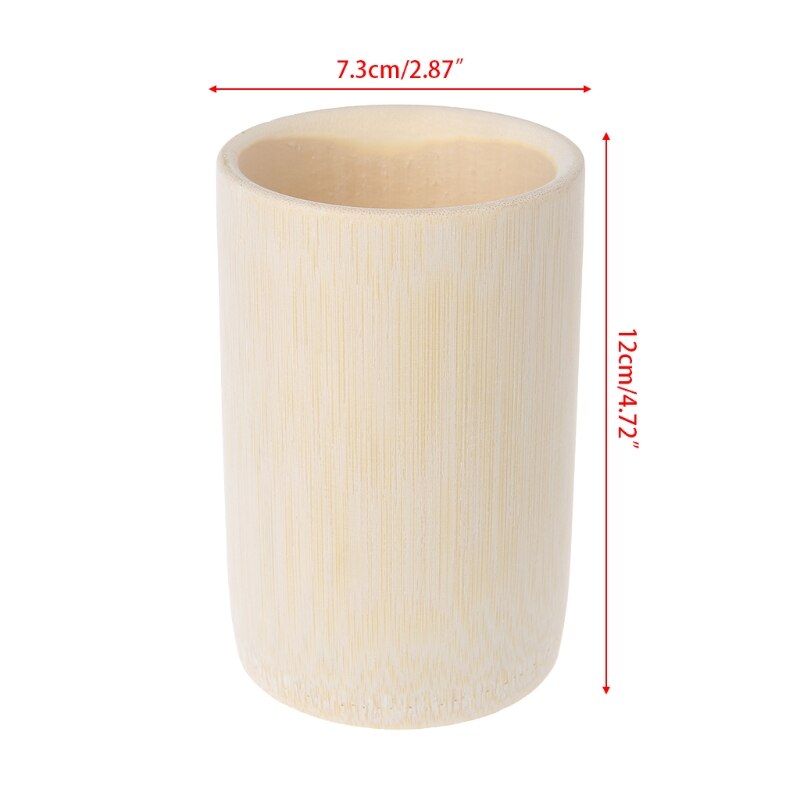 Traditionel håndlavet naturlig solid bambus kop til te skyld kaffe juice drikkevarer  c63b