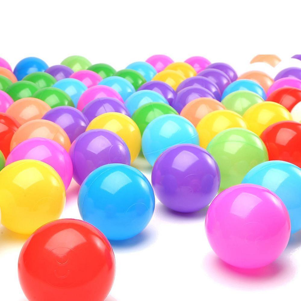 50PCS Ocean Balls giocattoli per piscina d&#39;acqua plastica morbida ecologica colorata palla di plastica morbida giocattolo colore casuale giocattolo esterno