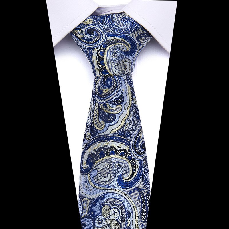 Men's Print Pattern Ties for Men 7.5 cm Neckties Polyester Jacquard Gravatas Wedding Ties Fit Workplace