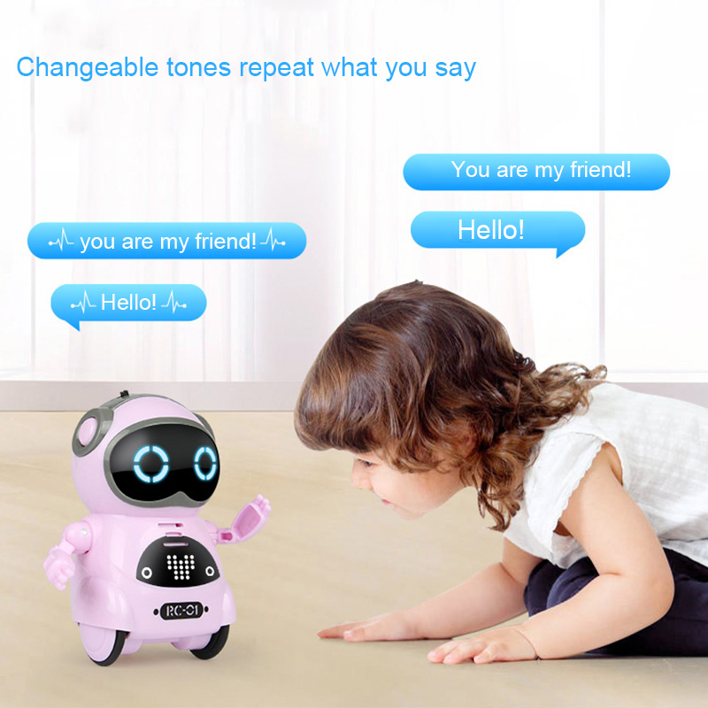 Multifunktionel elektrisk stemme smart mini lommerobot tidlig pædagogisk interaktion fortælling robot  bm88