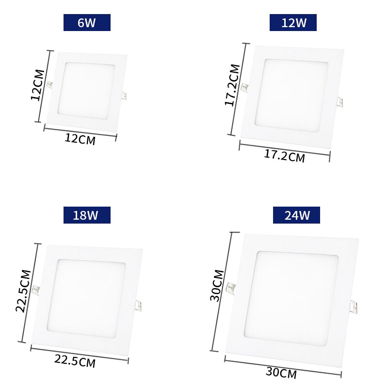 LED Light With App Control Ultra thin Downlight lamp 6W 12W 18W 24W led ceiling recessed grid downlight s