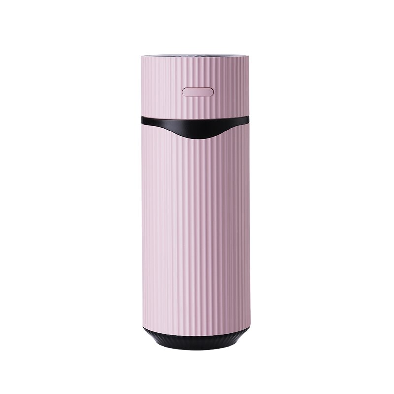 Car Essential Oil Diffuser Mini Ultrasonic M9 Humidifier LED Night Light USB Aromatherapy Fogger Car Air Freshener: Pink