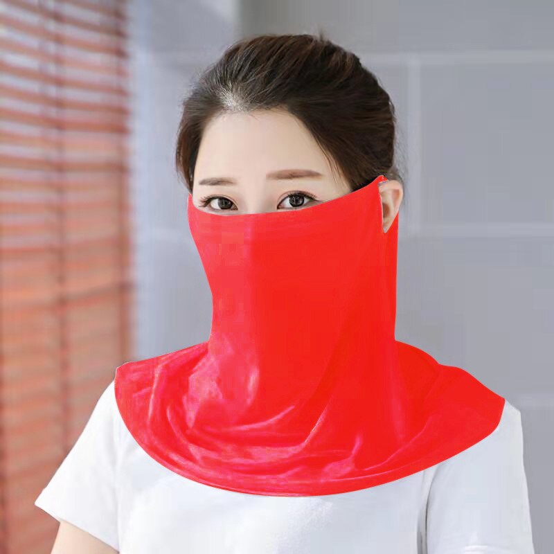 Islamic Scarf Veil Women Muslim Sunscreen Tops UV-proof Outdoor Travel Cycling Bonnet Inner Neck Cover Hijab Niqab: Red
