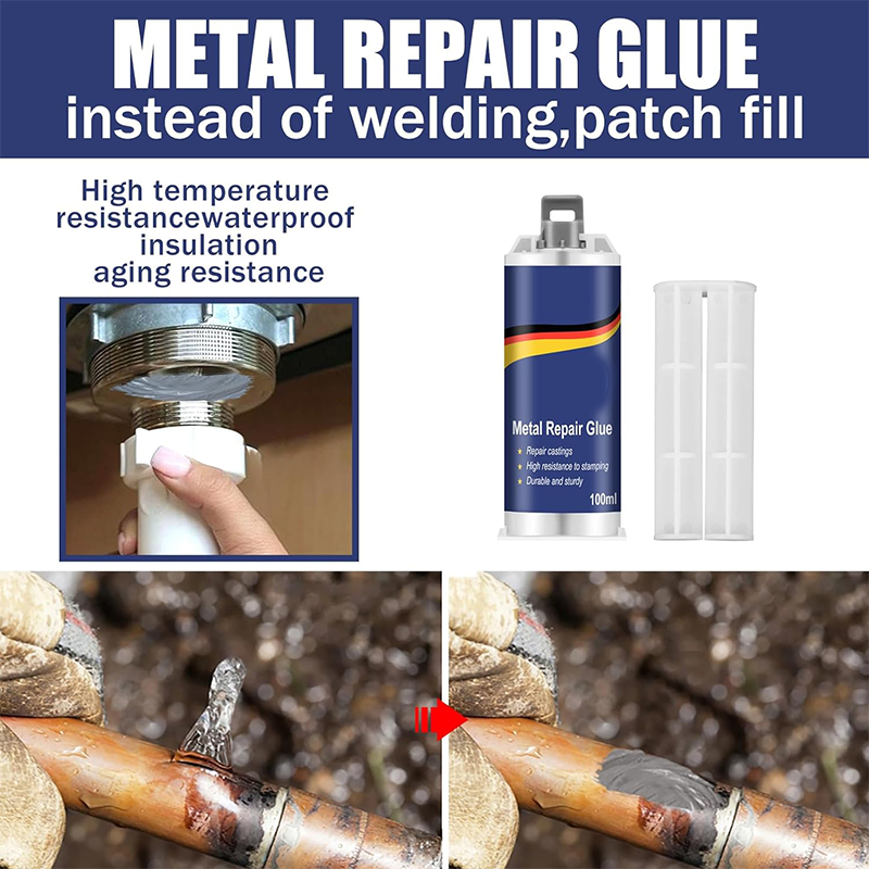 Kalt schweiß kleber starker Metall reparatur kleber 2 in1 industrieller Ab-Guss kleber hochfester magischer Kunststoff reparatur klebstoff
