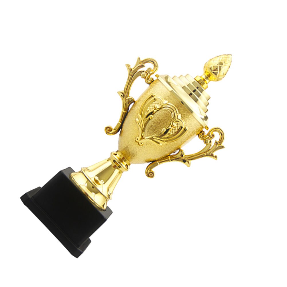 1pc Award Trophy Plastic Golden Trophies for Parties Celebrations