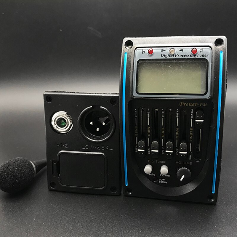 Acoustic Guitar Preamp LC-5 5 Band EQ Equalizer Pickup Tuner LCD with Micro Phone Guitar Pickup for Acoustic Guitar Guitar Parts