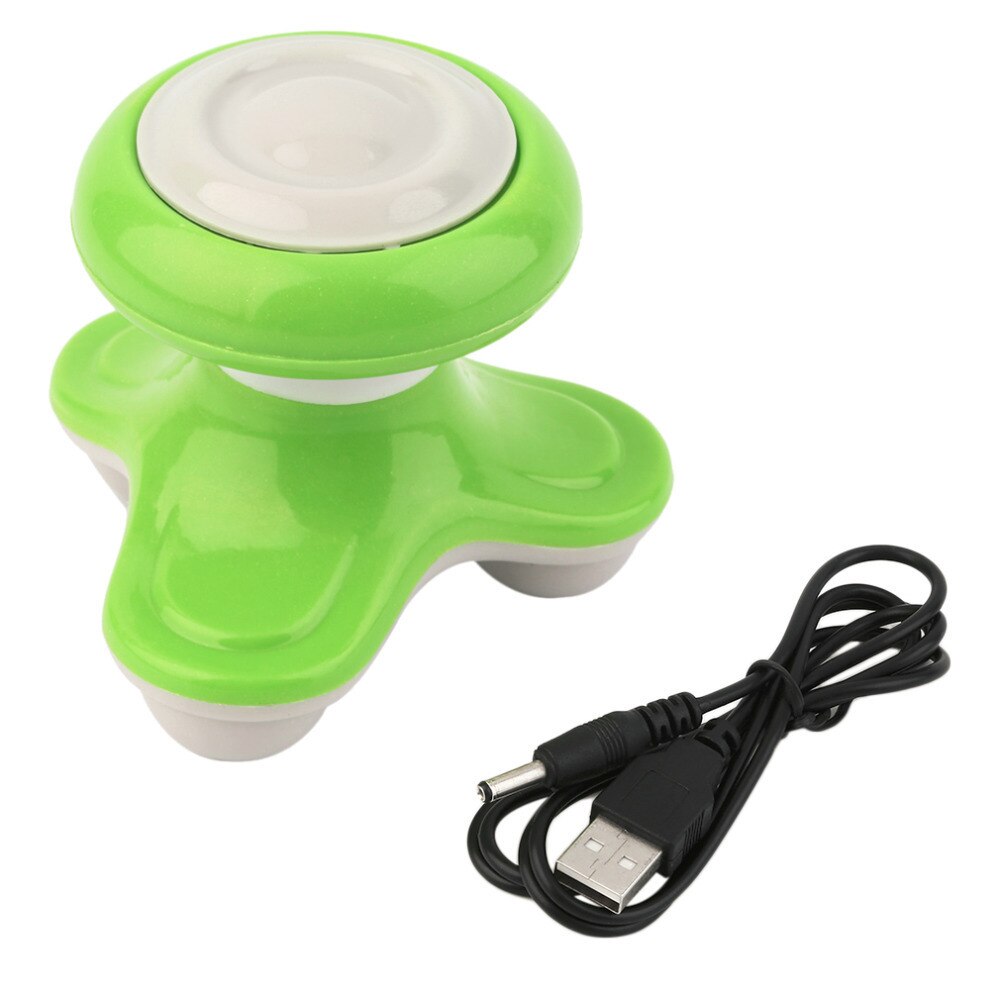 Mini elektrisk håndtaget bølge vibrerende massageapparat usb batteri helkropsmassage massage elektrisk nem kontrol