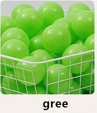 8cm Many Colors 30pcs/lot Optional Eco-Friendly Big Balls Safe Soft Ocean Ball Funny Baby Toy Kid Water Pool Ocean Ball Pits: Green  