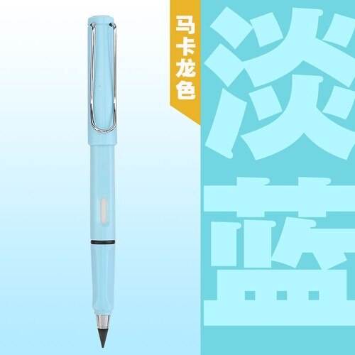 Ink Free Permanent Writing Pencil, Sharpening Free, Continuous Lead, Art Painting Sketch Pencil: light blue