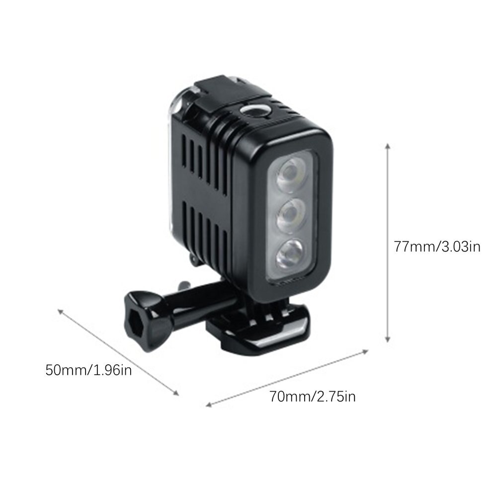 30 Meter Unterwasser Wasserdicht Tauchen LED LED Licht Stelle Lampe für GoPro Held 5 4 3 + 3 Sport Kameras