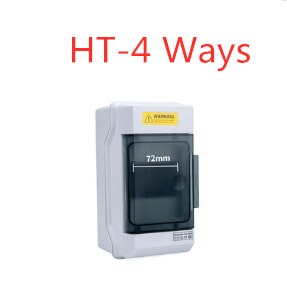 4-way household lighting distribution box MCB waterproof junction box ABS + PC: Default Title