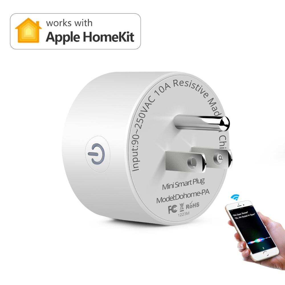 Homekit-enchufe inteligente inalámbrico con Control remoto, Siri enchufe de Control por voz, compatible con Apple Homekit, EU/US: Homekit US Plug / 4Pcs