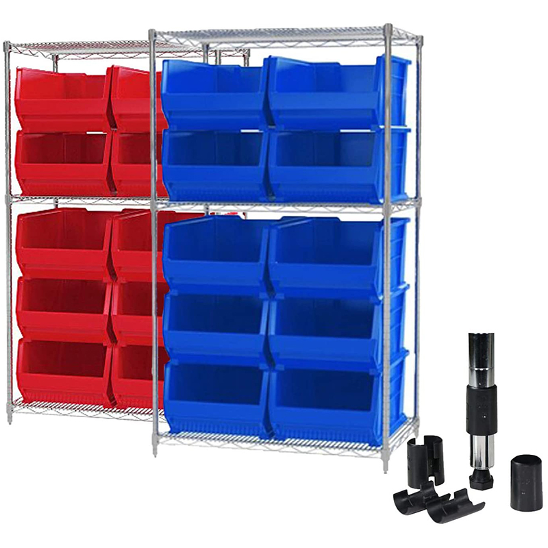 HLZS-Wire Shelf Clips 1 Inch-Wire Shelving Shelf Lock Clips Wire Shelving Shelf Lock Clips for Wire Shelving System 100 Pack