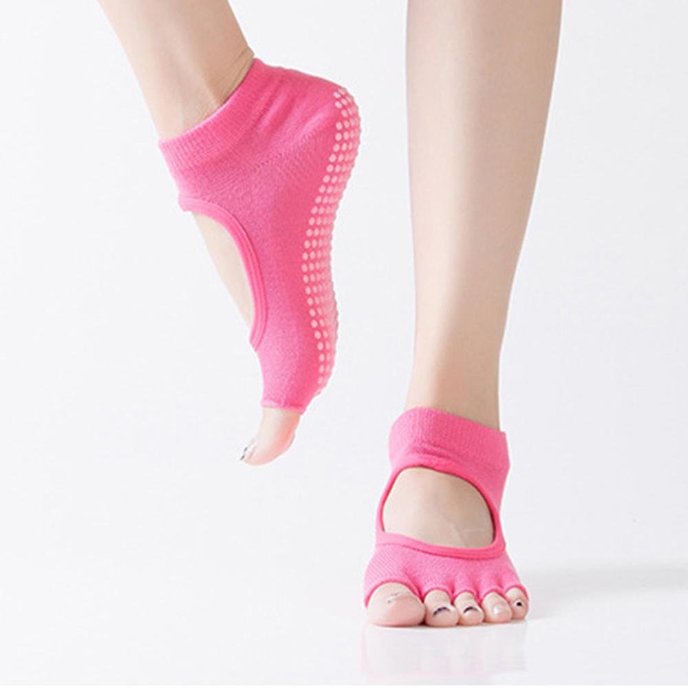 1 Pair Women Yoga Socks Anti Slip for Lady Gym Fitness Sports Pilates Sock Slippers Dance Protector: G