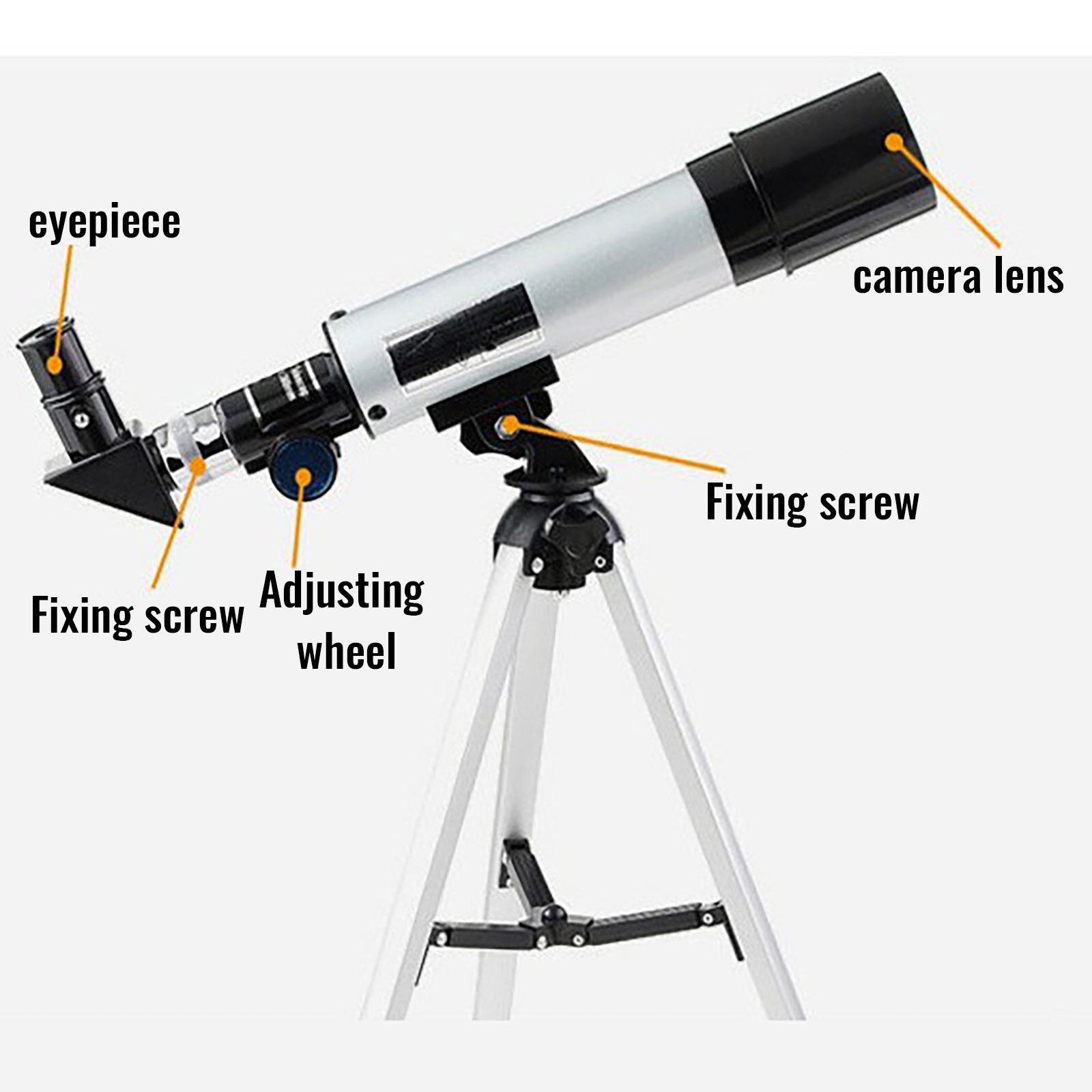 1pcs Telescope Wide-angle Astronomical Telescope Beginner Monocular Lunar Observation Tele Telescopio Telescope Astronomic
