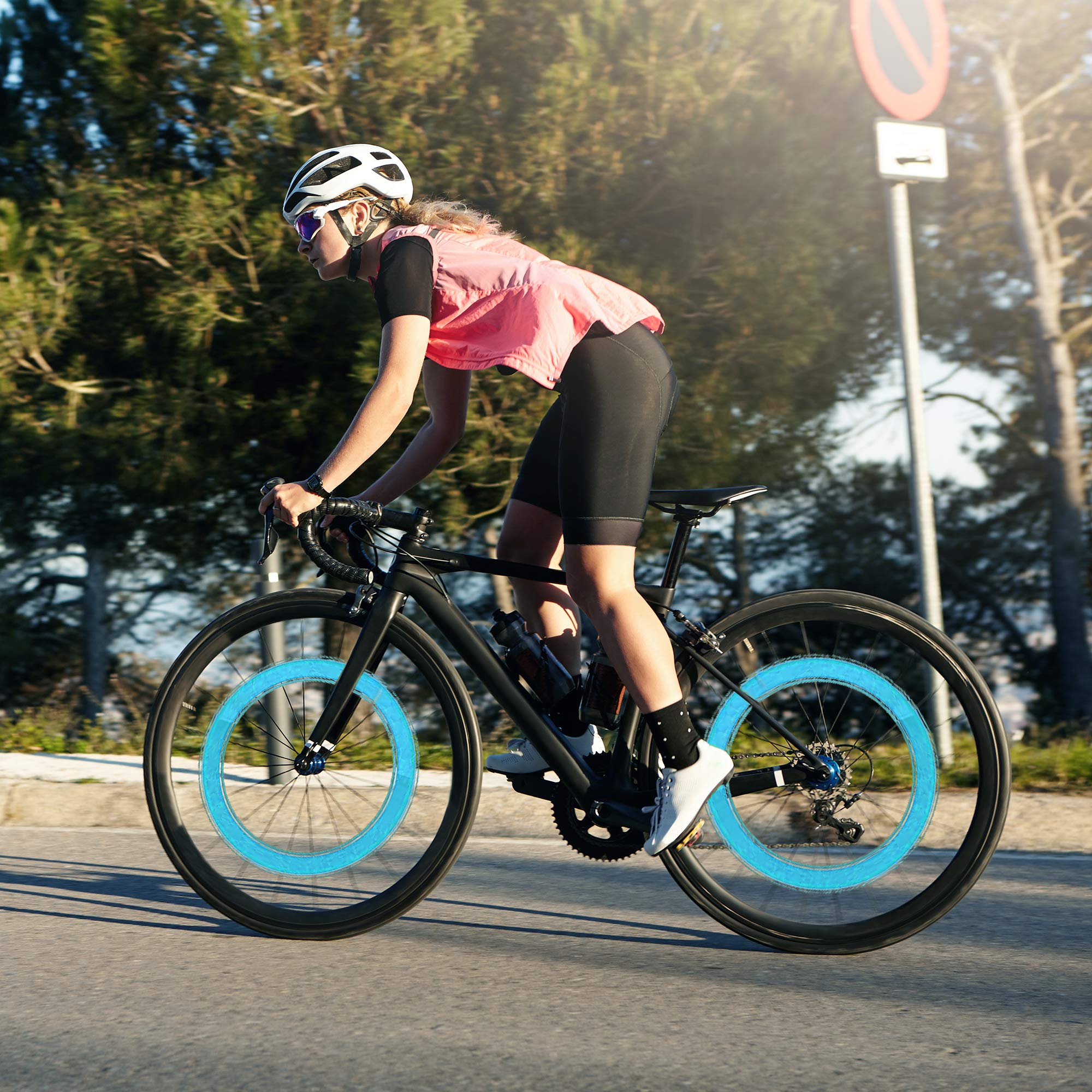 Fietsverlichting Led Cover Band Wiel Valve Stopper Fiets Flash Light Mountain Racefiets Fiets Wiel Verlichting Led Neon lamp