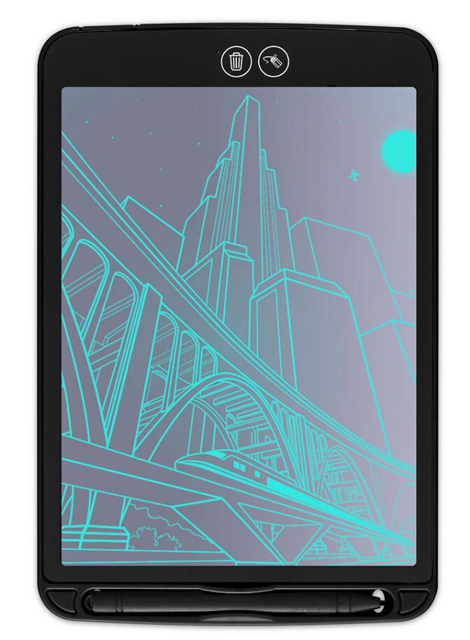 drawing tablet 12" lcd writing tablet electronics graphic tablet drawing pad Ultra Thin Portable Hand writing: Black