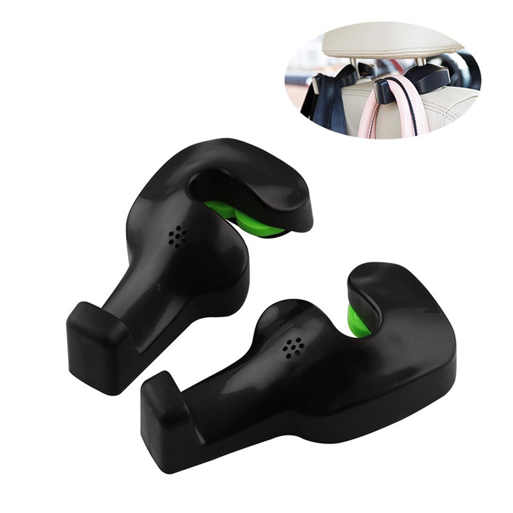 2 stk auto bagsæde krog ophæng pung taske holder sæde ryg bil nakkestøtte kroge klip tasker organizer holder indvendig autostol stander