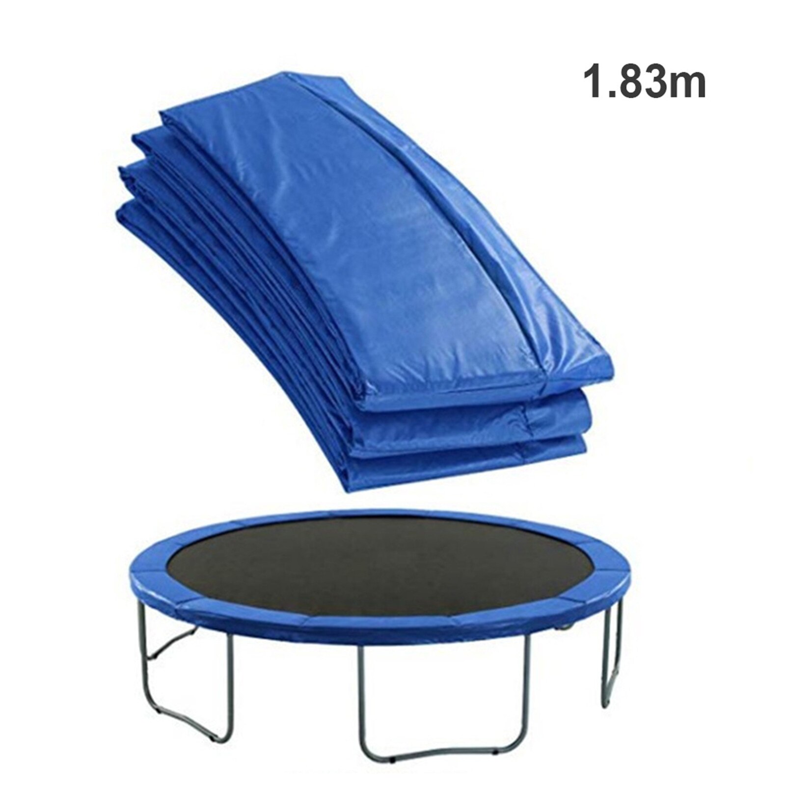 Almohadilla de protección para trampolín, reemplazo de almohadilla DE SEGURIDAD DE 1,83 m/2,44 m, cubierta de borde de resorte de 6 pies/8 pies: 6 feet