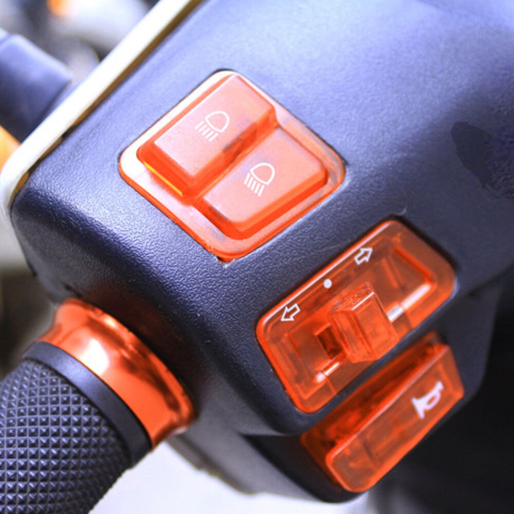 5 st motorcykel startknapp omkopplare moped skoter blinkers strålkastare horn strömbrytare huvud ljus horn dimmer svängomkopplare