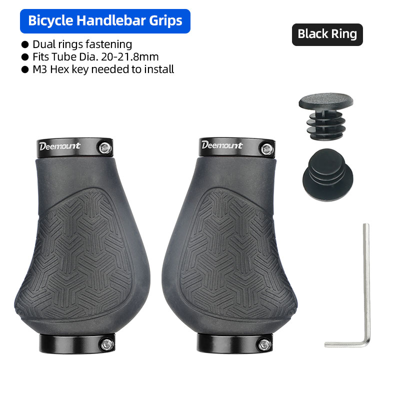 Dual Ring sperren Lange Kurze Lenkergriffe Stromlinienförmige MTB Klappfahrrad Twist Schalthebel Handauflage Rolle Gummigehäbenutzen Mantel: verrotten