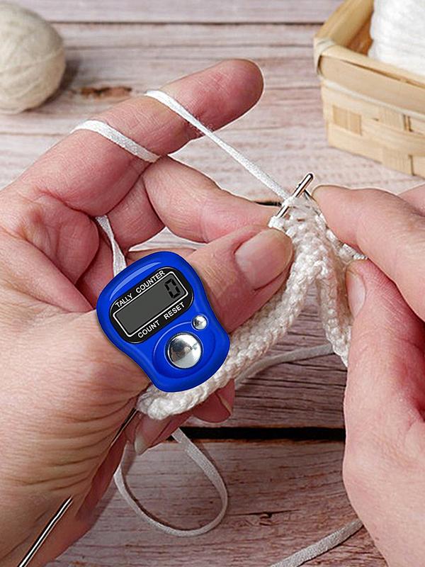 Finger Counter LED Electronic Handheld Tally Counter Clicker Counter Ring Resettable Mini Point Marker Counter For Crochet