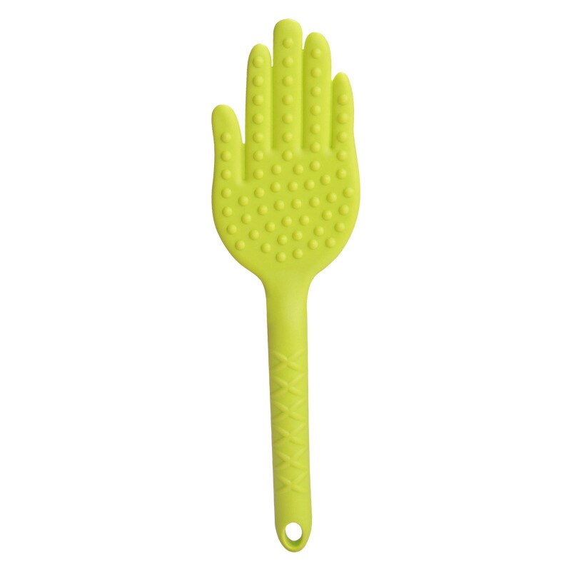 1pc Hand Shape Hammer Pat Stick Therapy Meridian Knock Acupoint Massager 3 Color Massage Tools: Green