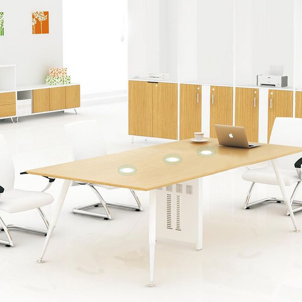 QI Invisible sans fil tapis de chargement bureau caché longue Distance 2-12mm chargeur café meubles bureau bureau cacher sans fil Base