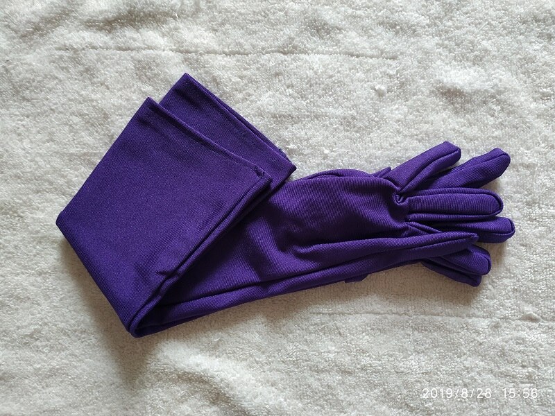 7-12 ans enfant enfant fleur fille gants étudiant doigt long gant violet clair unisexe garçon gant