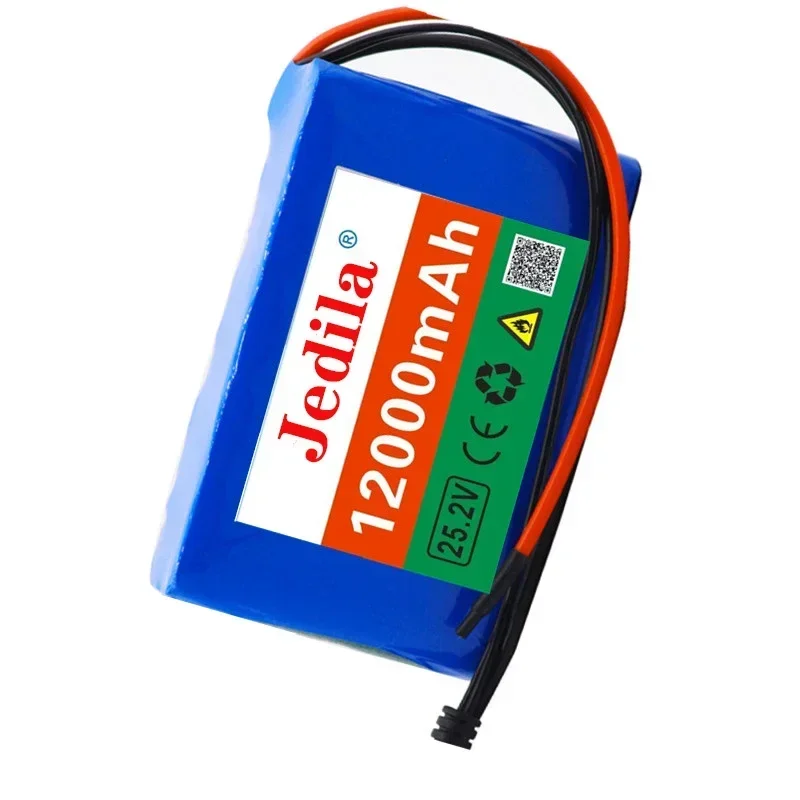 Paquete de batería de iones de litio 6s2p 24V 12.0Ah 18650 batería de iones de litio de 25,2v 12000mAh con BMS + cargador