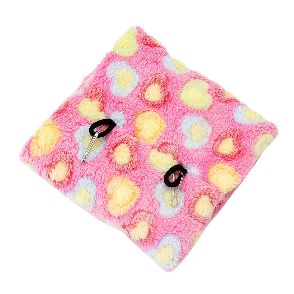 Pet Hammocks Hanging Bed Cage Pink Cave Tent Wool Warm Plush Small Pet House Hut for Small Birds Rat Parrot Mouse