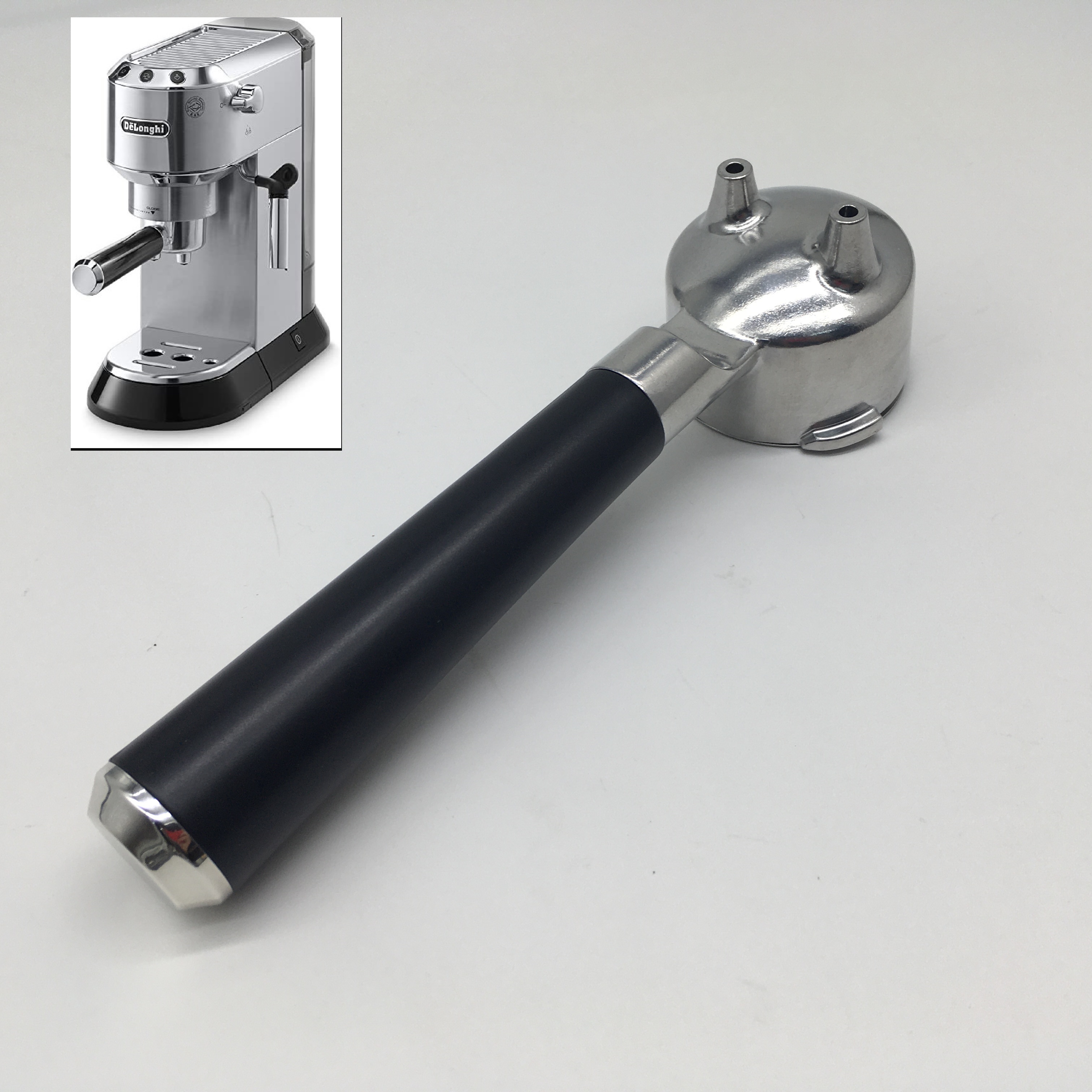 Delonghi EC680 EC685 EC785 EC885-serie 51 3ears soporte de filtro portafiltro sin fondo Eupa soporte de filtro para cafetera Espresso