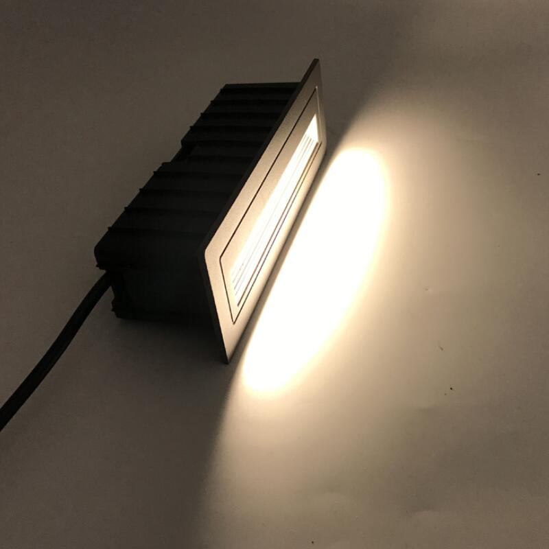 1 stk 10w cob led trappe lys  ac85v-265v indendørs udendørs  ip68 hjørne væg lys trapper trin trappe gang trappe lampe